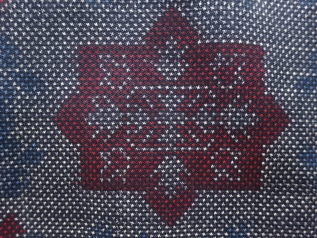 JAPANESE KIMONO / ANTIQUE KIMONO / SILK / DORO OSHIMA TSUMUGI / WOVEN FLORAL SARASA